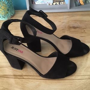 3 Inch Black Block Heels